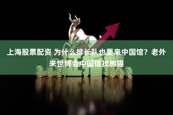 上海股票配资 为什么排长队也要来中国馆？老外来世博会中国馆找熊猫